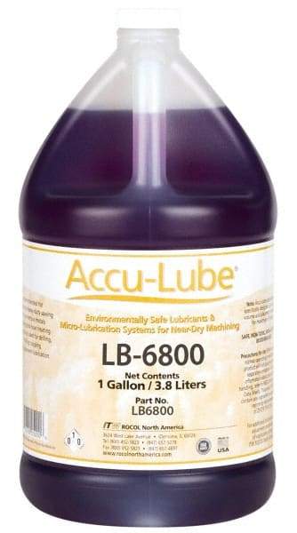 Accu-Lube - Accu-Lube LB-6800, 1 Gal Bottle Cutting & Sawing Fluid - Natural Ingredients, For Cutting, Grinding - Strong Tooling