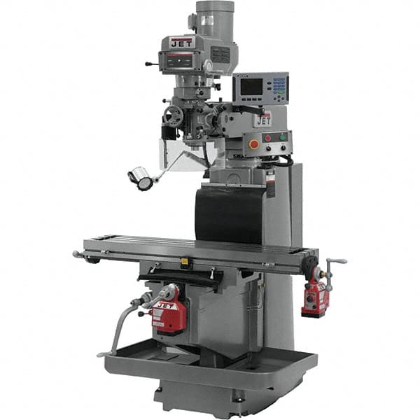 Jet - 54" Long x 12" Wide, 3 Phase Acu-Rite 200S CNC Milling Machine - Variable Speed Pulley Control, R8 Taper, 5 hp - Strong Tooling