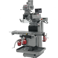 Jet - 54" Long x 12" Wide, 3 Phase Newall DP700 CNC Milling Machine - Variable Speed Pulley Control, NT40 Taper, 5 hp - Strong Tooling