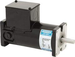 Leeson - 1/6 Max hp, 1,750 Max RPM, DC Electric AC DC Motor - 115 V Input, 31GS Frame, Square Flange Mount, TENV Enclosure - Strong Tooling