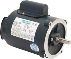 Leeson - 1/3 Max hp, 1,800 Max RPM, Capacitor Start Electric AC DC Motor - 115/230 V Input, Single Phase, S56C Frame, C-Face Mount, TENV Enclosure - Strong Tooling