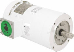 Leeson - 2 Max hp, 1,800 Max RPM, Premium Efficient Electric AC DC Motor - 230/460 V Input, Three Phase, 145TC Frame, C-Face Mount, TEFC Enclosure - Strong Tooling