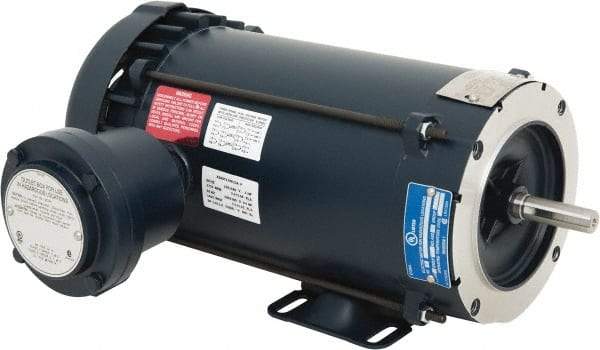 Leeson - 1 hp 1,800 Max RPM Explosion Proof Motor - 56C NEMA Frame, 230/460 Volts, 85.5% Efficiency at Full Load - Strong Tooling