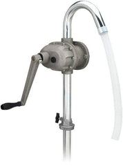 lumax - Oil Lubrication 0.25 Gal/Turn Flow Aluminum & Steel Rotary Hand Pump - For 15 to 55 Gal Container - Strong Tooling