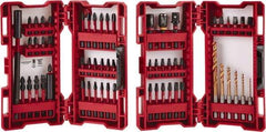 Milwaukee Tool - 60 Piece, Impact Driver Bit Set - 1/4 to 3/16" Hex, #1 to #3, Drilling/Screwdriving Utility Accessory Set Kit, 1/4" Hex Drive, Hex Point - Strong Tooling