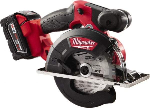 Milwaukee Tool - 18 Volt, 5-7/8" Blade, Cordless Circular Saw - 3,900 RPM, 2 Lithium-Ion Batteries Included - Strong Tooling