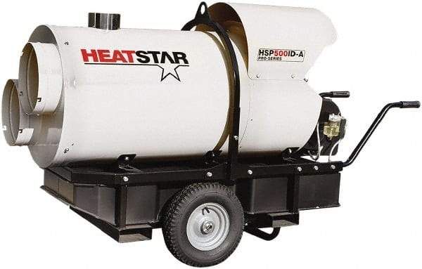 Heatstar - 400,000 BTU Rating, Kerosene/Diesel Indirect Fired Forced Air Heater - 10,000 Sq Ft Max Heating Area, 46 Gal Capacity, Fuel with Diesel, Kerosene, JP-8 & Jet8 - Strong Tooling