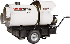 Heatstar - 400,000 BTU Rating, Kerosene/Diesel Indirect Fired Forced Air Heater - 10,000 Sq Ft Max Heating Area, 46 Gal Capacity, Fuel with Diesel, Kerosene, JP-8 & Jet8 - Strong Tooling