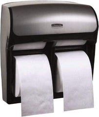 Kimberly-Clark Professional - Standard Four Roll Plastic Toilet Tissue Dispenser - 12-5/16" Wide x 13-9/16" High x 6-7/8" Deep, Gray - Strong Tooling