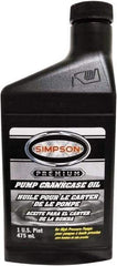 Simpson - Fixed Pressure Washer Pump Oil - 3-1/8" Long, Plastic, Female & Male - Strong Tooling