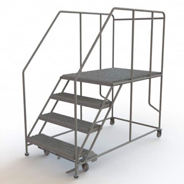 TRI-ARC - Rolling & Wall Mounted Ladders & Platforms Type: Rolling Work Platform Style: Steel Work Platform - Strong Tooling