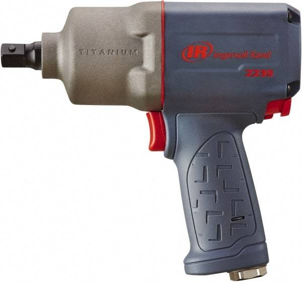 Ingersoll-Rand - 1/2" Drive, 8,500 RPM, 930 Ft/Lb Torque Impact Wrench - Pistol Grip Handle, 1,250 IPM, 6 CFM, 1/4" Inlet - Strong Tooling