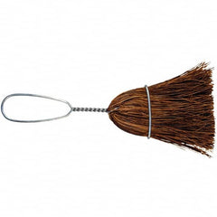 PFERD - 10" OAL Palmyra Bristle Whisk Broom - 7" Long Metal Handle, 3" Bristle Length, 4-1/2" Wide - Strong Tooling