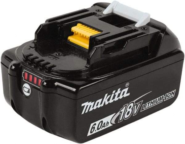 Makita - 18 Volt Lithium-Ion Power Tool Battery - 6 Ahr Capacity, 55 min Charge Time, Series LXT - Strong Tooling