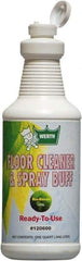 Werth Sanitary Supply - 1 Qt Plastic Bottle Floor Cleaner/Spray Buff - Use on All Types of Flooring - Strong Tooling