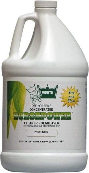 Werth Sanitary Supply - 1 Gal Bottle Cleaner/Degreaser - Liquid, Biodegradable Cleaner & Degreaser, Butyl-Free, Phosphate-Free, Water-Based, No VOC, Unscented - Strong Tooling