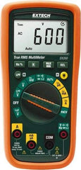 Extech - EX350, CAT III, 600 VAC/VDC, Digital True RMS Multimeter - 40 mOhm, Measures Voltage, Capacitance, Current, Frequency, Resistance - Strong Tooling