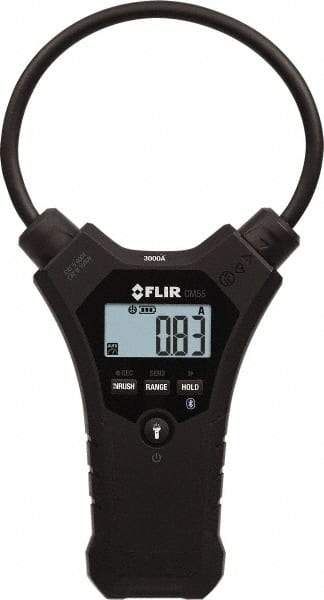 FLIR - CM55, CAT IV, Digital True RMS Wireless Clamp Meter with 10" Flex Jaws - 3000 AC Amps, Measures Current - Strong Tooling