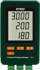 Extech - 1 Phase, 300mV, 0.01 Amp Capability, LCD Display Power Meter - ±0.5% + 0.2mV Voltage Accuracy - Strong Tooling