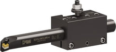 Dorian Tool - Series BXA, #D4-DUAL Boring Bar Tool Post Holder - 330 to 380mm Lathe Swing, 2" OAH x 3-1/4" OAL, 1/2" Centerline Height - Exact Industrial Supply