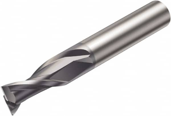 Sandvik Coromant - 20mm, 2 Flute, Solid Carbide, Corner Radius End Mill - 104mm OAL, 30° Helix, Right Hand Flute, 38.5mm LOC, Right Hand Cut - Strong Tooling