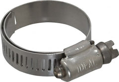 IDEAL TRIDON - SAE Size 16, 3/4 to 1-1/2" Diam, Stainless Steel Lined Worm Drive Clamp - Material Grade 316 - Strong Tooling