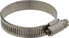 IDEAL TRIDON - SAE Size 28, 1-1/4 to 2-1/4" Diam, Stainless Steel Lined Worm Drive Clamp - Material Grade 316 - Strong Tooling