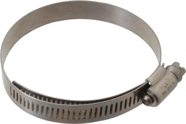 IDEAL TRIDON - SAE Size 40, 2-1/16 to 3" Diam, Stainless Steel Lined Worm Drive Clamp - Material Grade 316 - Strong Tooling