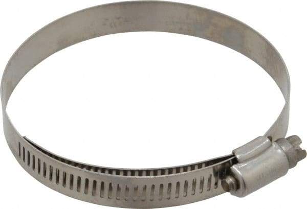 IDEAL TRIDON - SAE Size 48, 2-9/16 to 3-1/2" Diam, Stainless Steel Lined Worm Drive Clamp - Material Grade 316 - Strong Tooling