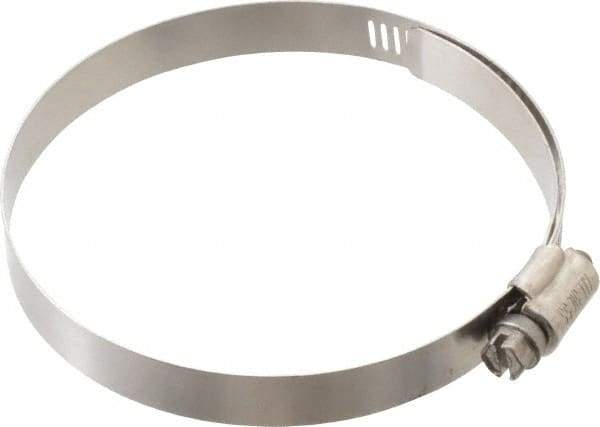 IDEAL TRIDON - SAE Size 52, 2-13/16 to 3-3/4" Diam, Stainless Steel Lined Worm Drive Clamp - Material Grade 316 - Strong Tooling