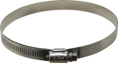 IDEAL TRIDON - SAE Size 72, 4-1/16 to 5" Diam, Stainless Steel Lined Worm Drive Clamp - Material Grade 316 - Strong Tooling