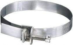 IDEAL TRIDON - SAE Size 72, 1 to 5" Diam, Galvanized Steel Adjustable Strap Worm Drive Clamp - Strong Tooling