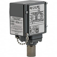 Square D - 4, 13 and 4X NEMA Rated, SPDT, 90 to 2,900 psi, Electromechanical Pressure and Level Switch - Exact Industrial Supply