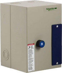 Schneider Electric - 3 Pole, 25 Amp, 120 Coil VAC, Nonreversible Enclosed IEC Motor Starter - 1 Phase Hp: 2 at 120 VAC, 3 at 240 VAC, 3 Phase Hp: 15 at 460 VAC, 20 at 575 VAC, 7.5 at 208 VAC, 7.5 at 230 VAC - Strong Tooling