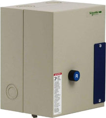 Schneider Electric - 9 Amp, 120 Coil VAC, Reversible Enclosed IEC Motor Starter - 1 Phase Hp: 0.3 at 120 VAC, 1 at 240 VAC, 3 Phase Hp: 2 at 208 VAC, 2 at 230 VAC, 5 at 460 VAC, 7.5 at 575 VAC - Strong Tooling