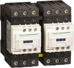 Schneider Electric - 3 Pole, 120 Coil VAC at 50 Hz and 120 Coil VAC at 60 Hz, 40 Amp, IEC Contactor - 1 Phase hp: 3 hp (115), 5 hp (230/240), 3 Phase hp: 10 hp (200/208), 10 hp (230/240), 30 hp (460/480), 30 hp (575/600) - Strong Tooling