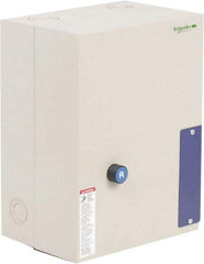 Schneider Electric - 3 Pole, 80 Amp, 120 Coil VAC, Nonreversible Enclosed IEC Motor Starter - 1 Phase Hp: 15 at 240 VAC, 7.5 at 120 VAC, 3 Phase Hp: 25 at 208 VAC, 30 at 230 VAC, 60 at 460 VAC, 60 at 575 VAC - Strong Tooling