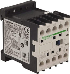 Schneider Electric - 4 Pole, 24 Coil VDC, 16 Amp at 690 VAC and 20 Amp at 440 VAC, Nonreversible IEC Contactor - BS 5424, CSA, IEC 60947, NF C 63-110, RoHS Compliant, UL Listed, VDE 0660 - Strong Tooling