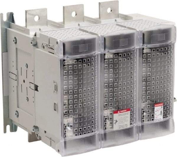 Schneider Electric - 3 Pole, 600 Amp, Pressure Plate Fuse Holder - Compatible with J Class, 364mm Wide Fuse - Strong Tooling