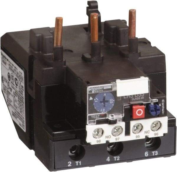 Schneider Electric - 37 to 50 Amp, 690 VAC, Thermal IEC Overload Relay - Trip Class 20, For Use with LC1D80 and LC1D95 - Strong Tooling