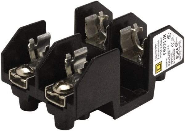 Square D - 2 Pole, 250 Volt, 30 Amp, Surface Mount Fuse Holder - Compatible with R Class Fuse - Strong Tooling