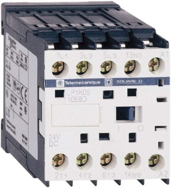 Schneider Electric - 4 Pole, 24 Coil VDC, 20 Amp at 440 VAC, IEC Contactor - BS 5424, CSA, IEC 60947, NF C 63-110, RoHS Compliant, UL Listed, VDE 0660 - Strong Tooling