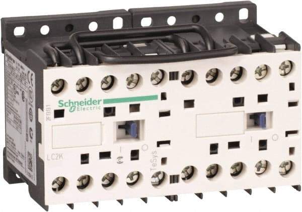 Schneider Electric - 3 Pole, 230 to 240 Coil VAC at 50/60 Hz, 6 Amp at 440 VAC, Reversible IEC Contactor - BS 5424, CSA, IEC 60947, NF C 63-110, RoHS Compliant, UL Listed, VDE 0660 - Strong Tooling