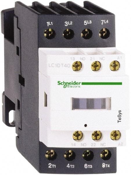 Schneider Electric - 4 Pole, 24 Coil VAC, 32 Amp at 440 VAC, Nonreversible IEC Contactor - Bureau Veritas, CCC, CSA, CSA C22.2 No. 14, DNV, EN/IEC 60947-4-1, EN/IEC 60947-5-1, GL, GOST, LROS, RINA, RoHS Compliant, UL 508, UL Listed - Strong Tooling