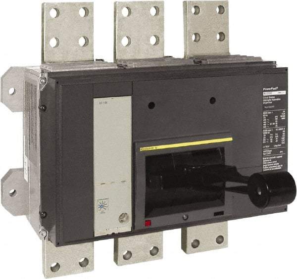 Square D - 1200 Amp, 600 VAC, 3 Pole, Panel Mount Molded Case Circuit Breaker - Electronic Trip, Multiple Breaking Capacity Ratings, 3/0 AWG - Strong Tooling