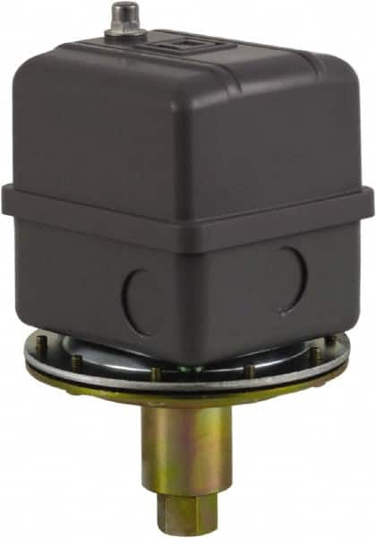 Square D - 1 NEMA Rated, DPST, 18 inHg to 23 inHg, Vacuum Switch Pressure and Level Switch - Adjustable Pressure, 480 VAC, Screw Terminal - Strong Tooling