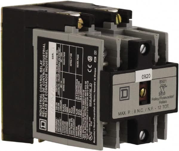 Square D - 2NO, 600 VAC Control Relay - Panel Mount - Strong Tooling