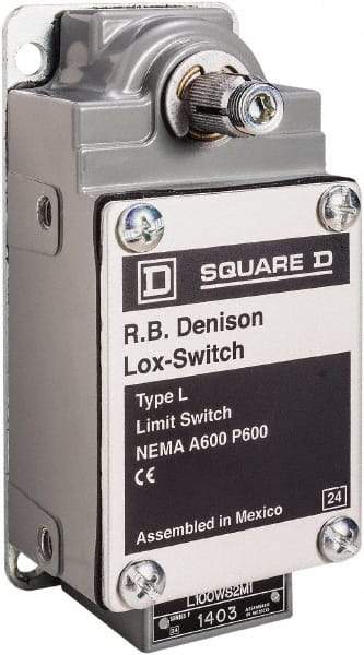 Square D - 3PDT, 3NO, 600 Volt, Screw Terminal, Rotary Spring Return Actuator, General Purpose Limit Switch - 1, 2, 4, 12, 13 NEMA Rating, IP67 IPR Rating - Strong Tooling