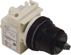 Schneider Electric - 30mm Mount Hole, 2 Position, Knob Operated, Selector Switch Only - Maintained (MA), Nonilluminated, without Contact Blocks, Shock and Vibration Resistant - Strong Tooling