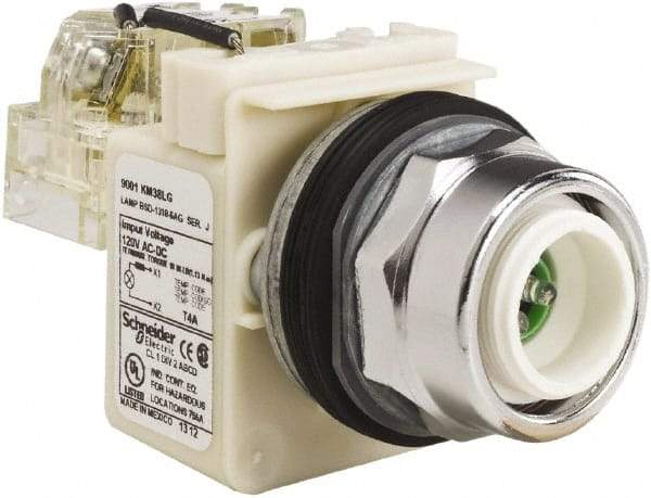 Schneider Electric - 120 VAC LED Indicating Light - Screw Clamp Connector - Strong Tooling